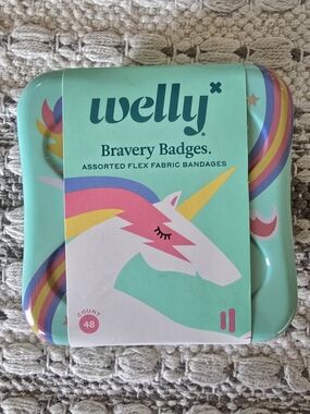 Welly Bravery Badges Unicorn Assorted Pink Teal Bandages
